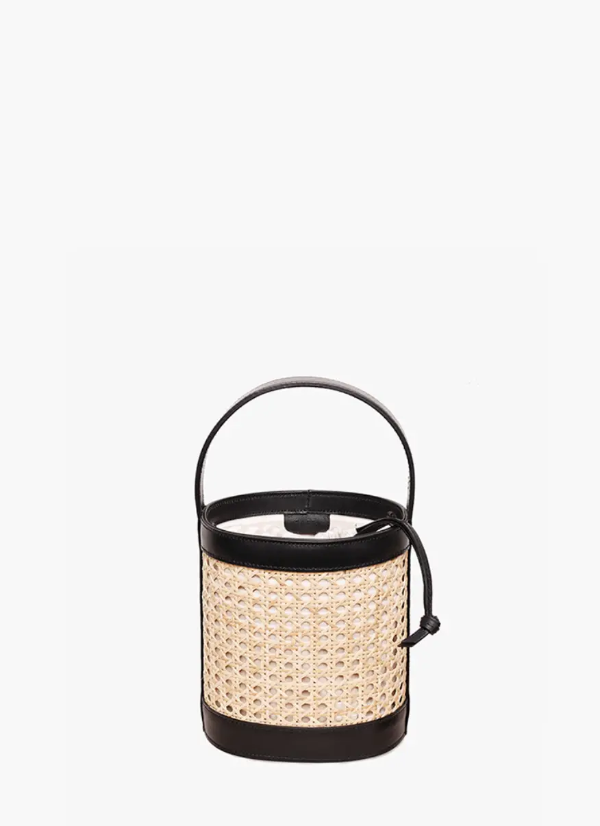 Tuco - STUDIO SARTA - Sac en cuir et rotin naturel artisanal – Image 2