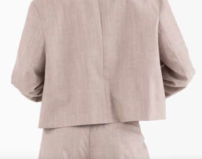 EYELET MILANO - Blazer Navigli courte en laine et soie – Image 2