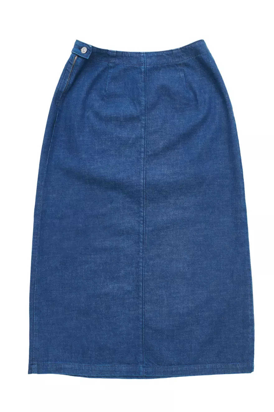 Jupe en denim stretch écoresponsable et durable - COREVA DESIGN – Image 3