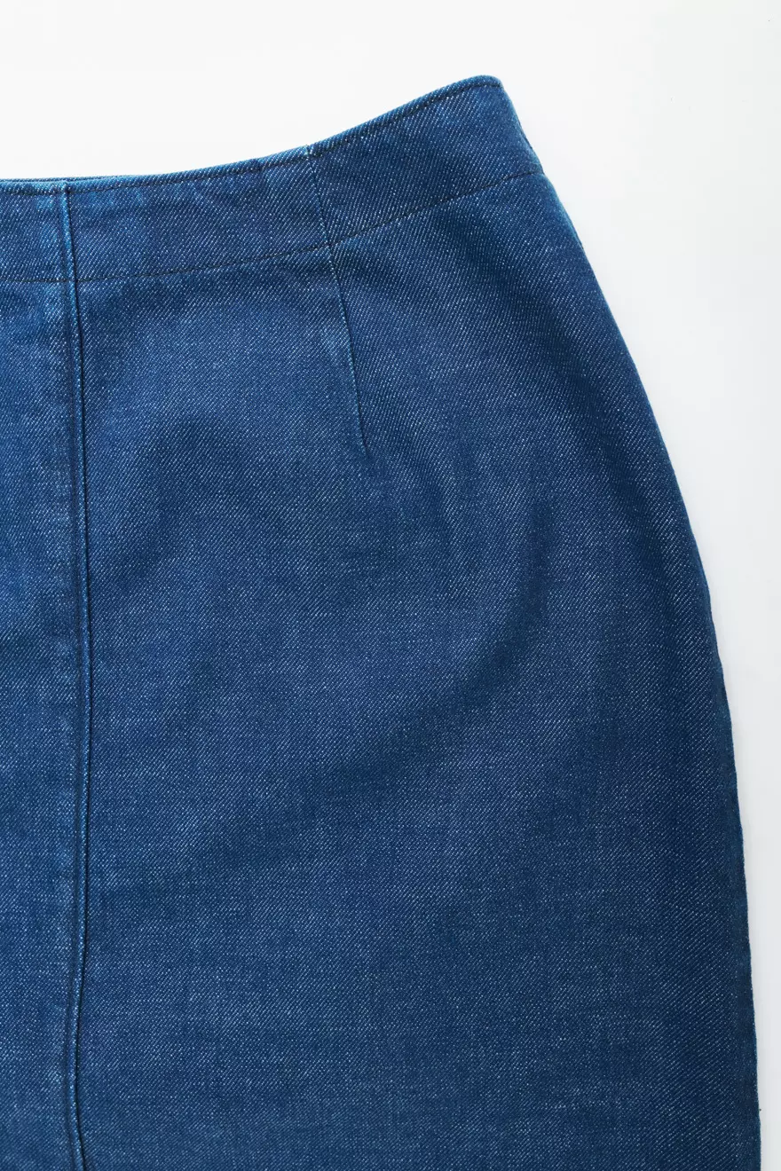 Jupe en denim stretch écoresponsable et durable - COREVA DESIGN – Image 5