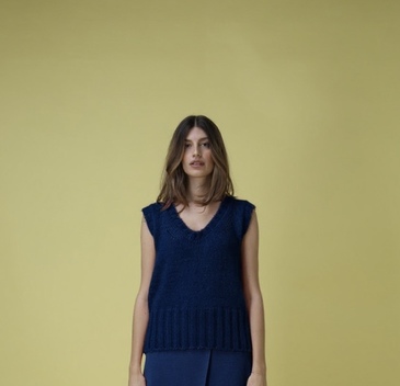 NOUVELLE COLLECTION - SARTORIA VICO - Pull sans manches mohair et soie – Image 2