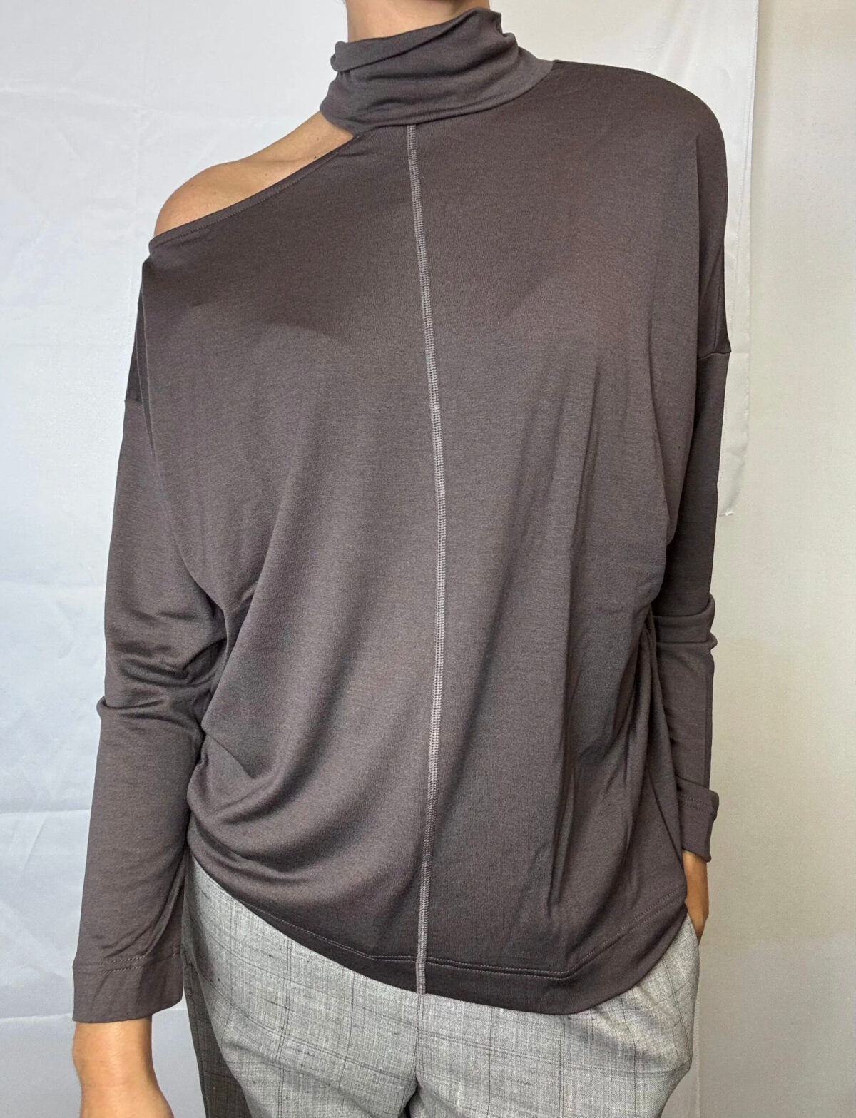 NATYOURAL - Pull col montant en laine & lyocell – Image 5
