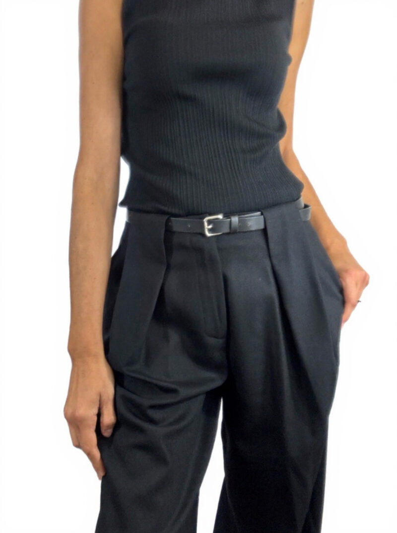 SEMICOUTURE - Pantalon coupe classique en flanelle de laine – Image 5