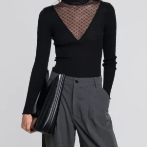 OSCALITO - Haut manches longues en laine Merinos & soie