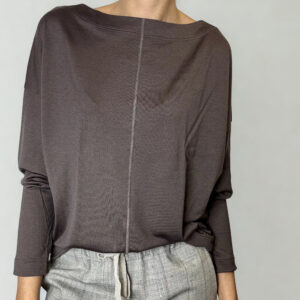 NATYOURAL - Pull col bateau en laine & lyocell