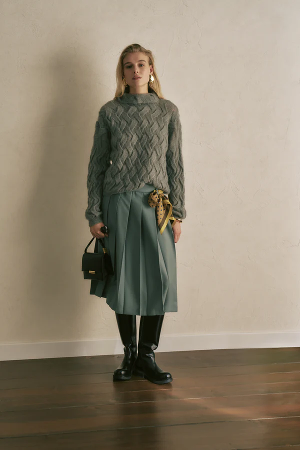 SEMICOUTURE - Sac en cuir carré – Image 5