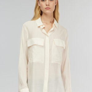 SEMICOUTURE - Chemise en mousseline de laine & soie