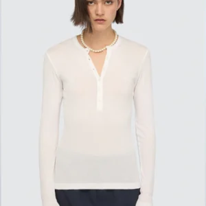 SEMICOUTURE Maille col tunisien en coton et lyocell