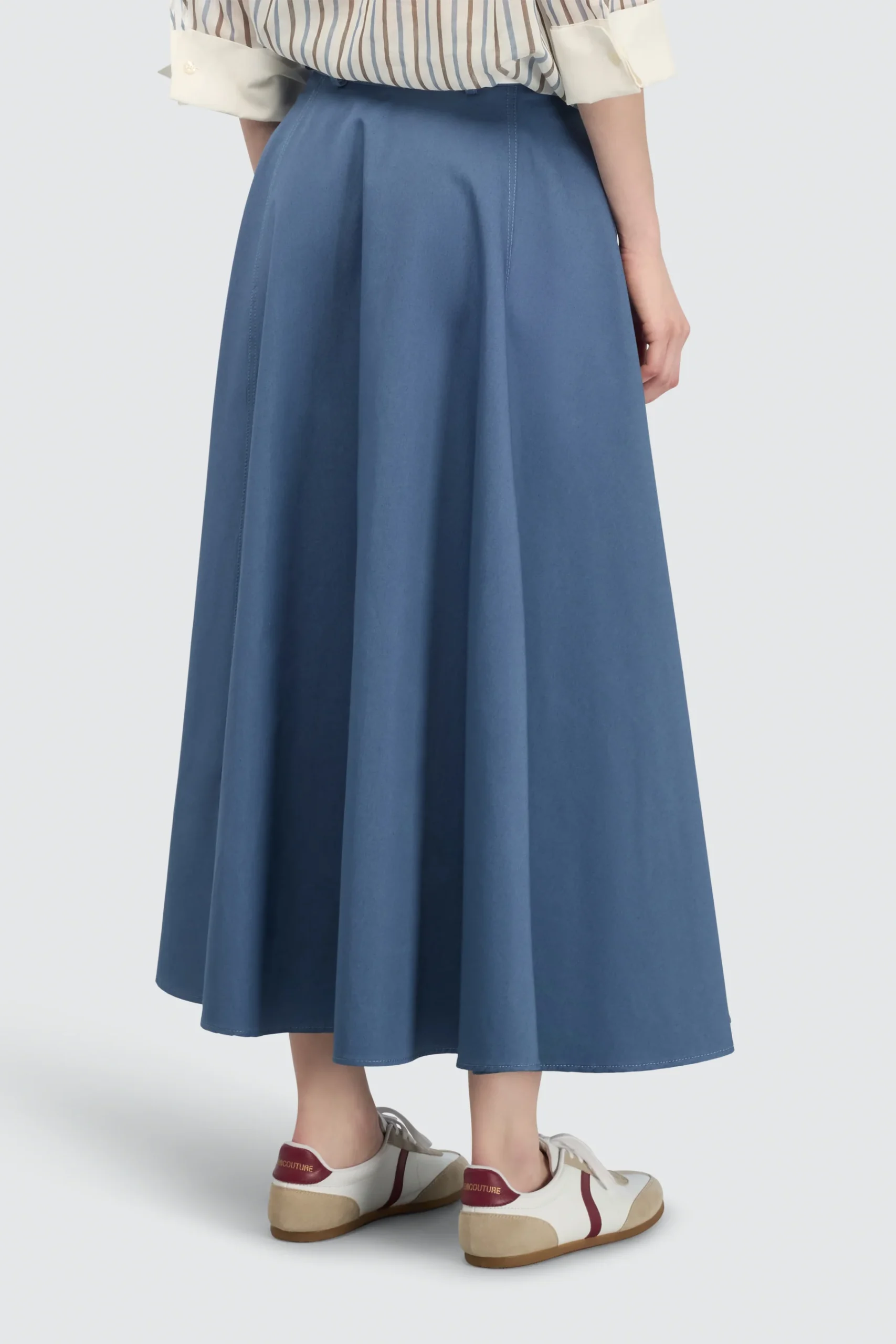SEMICOUTURE Jupe Ramira évasée en gabardine de coton – Image 2