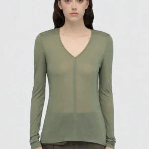 SEMICOUTURE Maille col V en fin modal
