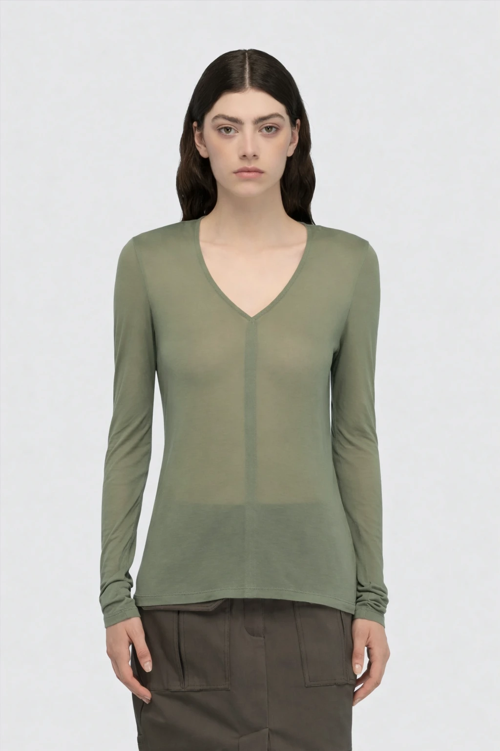 SEMICOUTURE Maille col V en fin modal