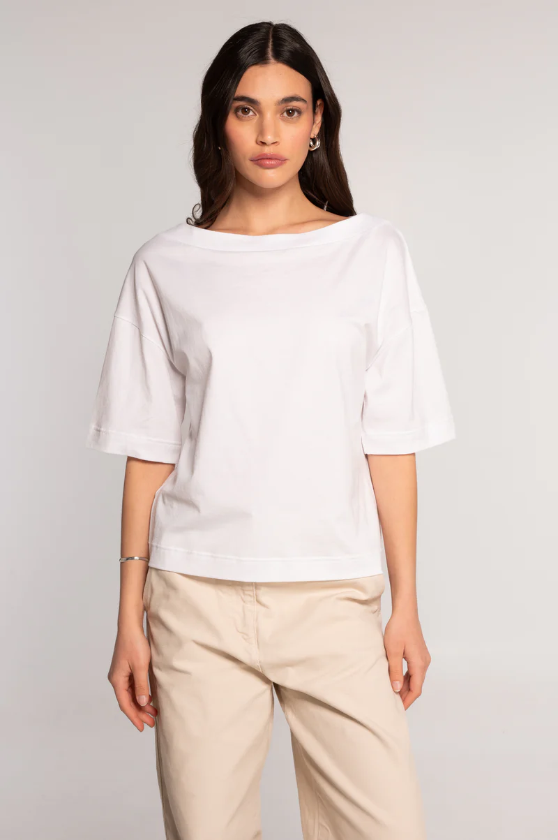 OSCALITO - T shirt en jersey de coton, col bateau – Image 5