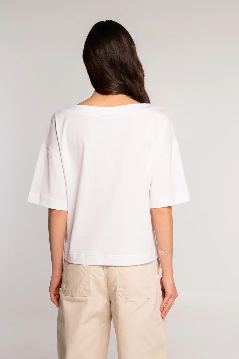 OSCALITO - T shirt en jersey de coton, col bateau – Image 3