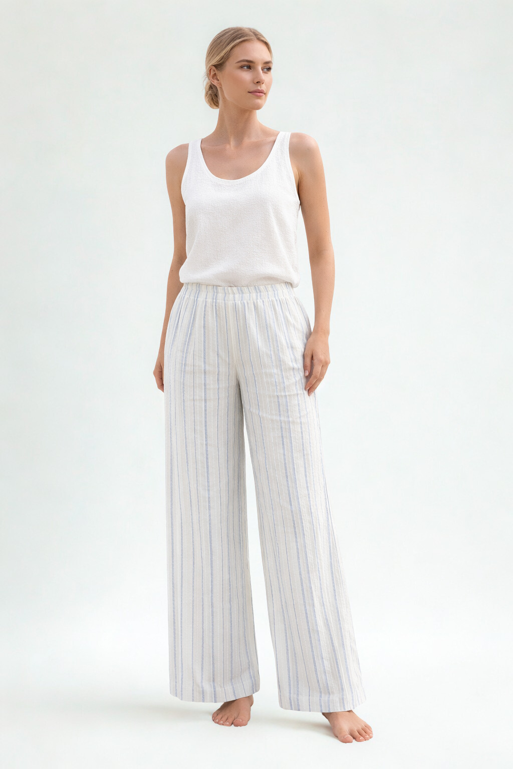 OSCALITO - Pantalon en coton à rayures – Image 2