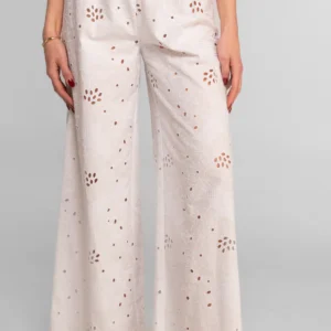 OSCALITO - Pantalon coton en broderie anglaise
