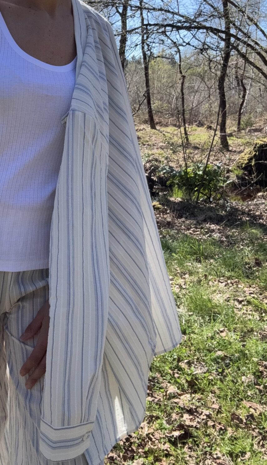 Oscalito - Chemise en coton à rayures texturées – Image 2