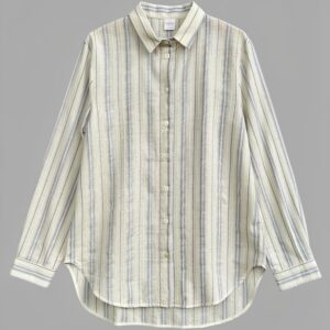 Oscalito - Chemise en coton à rayures texturées
