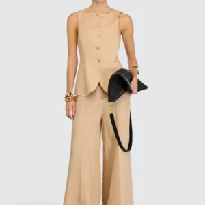 SEMICOUTURE - Gilet en lin