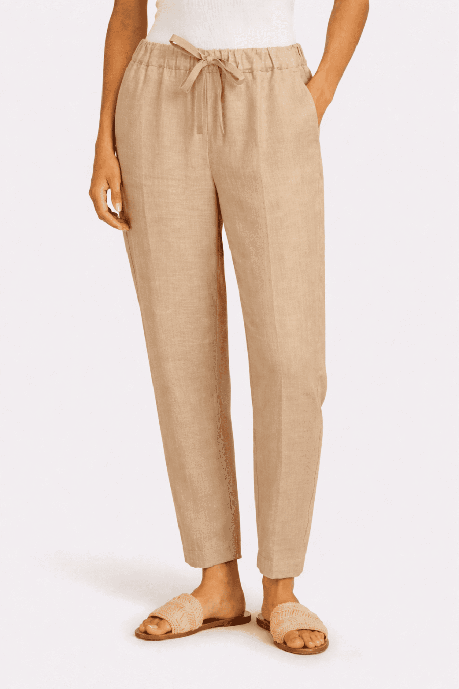 SEMICOUTURE - Pantalon slim Buddy 100% lin – Image 4