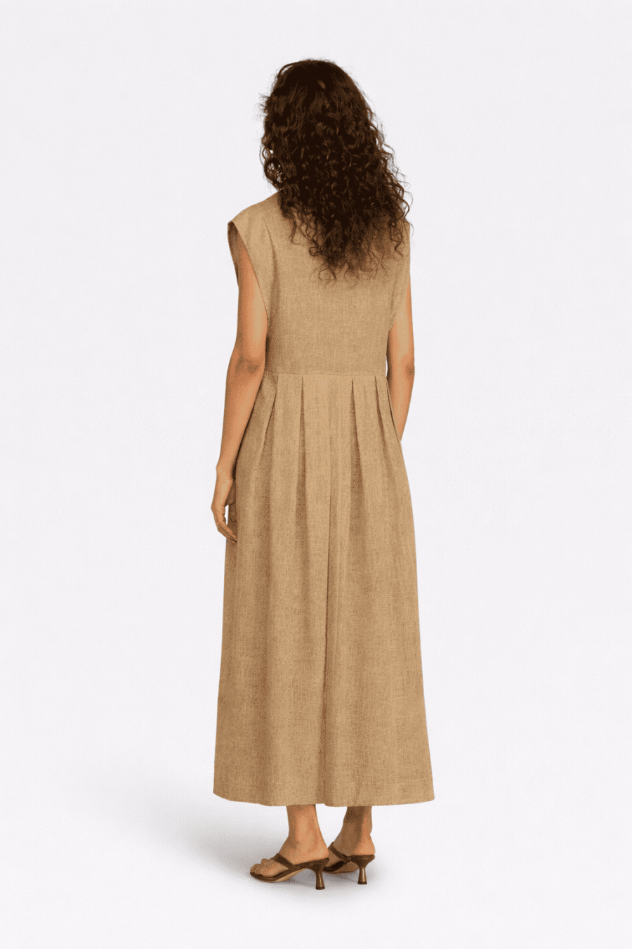 SEMICOUTURE - Robe longue 100% lin – Image 2
