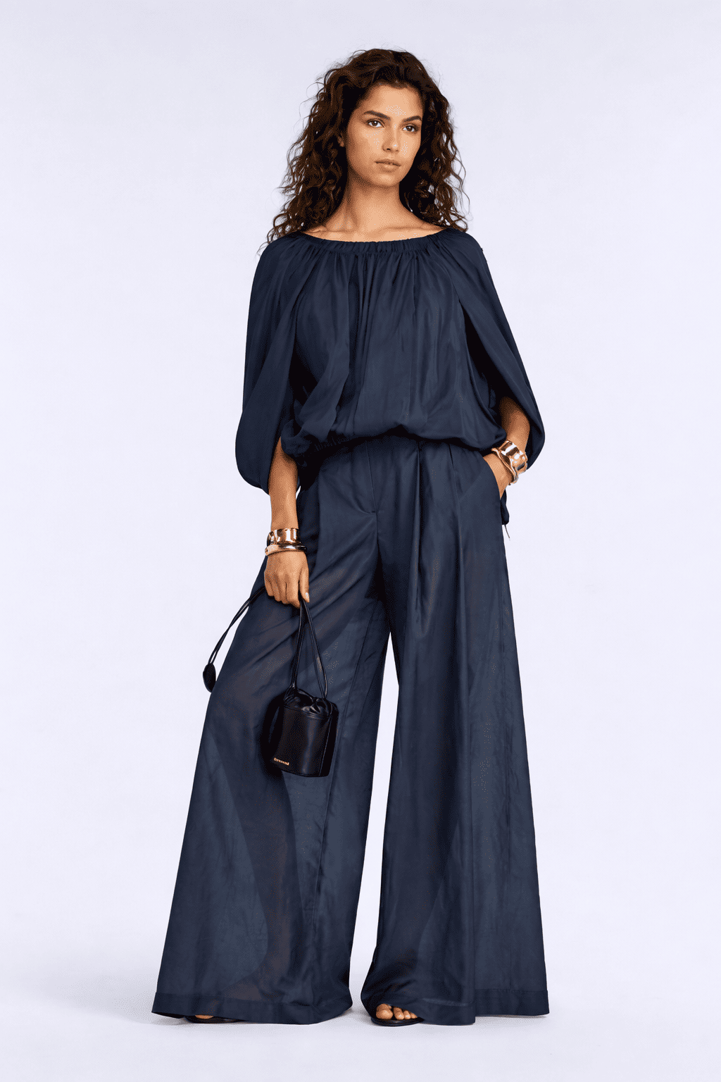 SEMICOUTURE - Haut en mosseline de coton et soie – Image 2