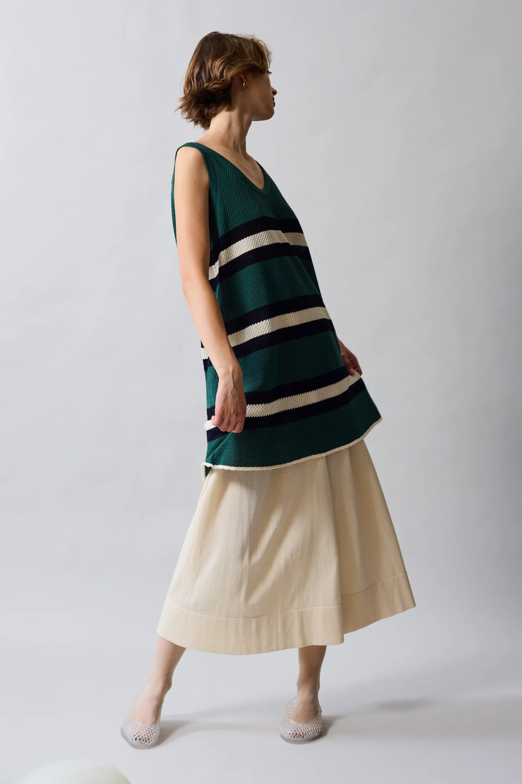 SARTORIA VICO - Robe courte en maille nid d’abeille – Image 3