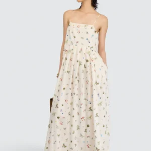 SEMICOUTURE - Robe en popeline de coton imprimée