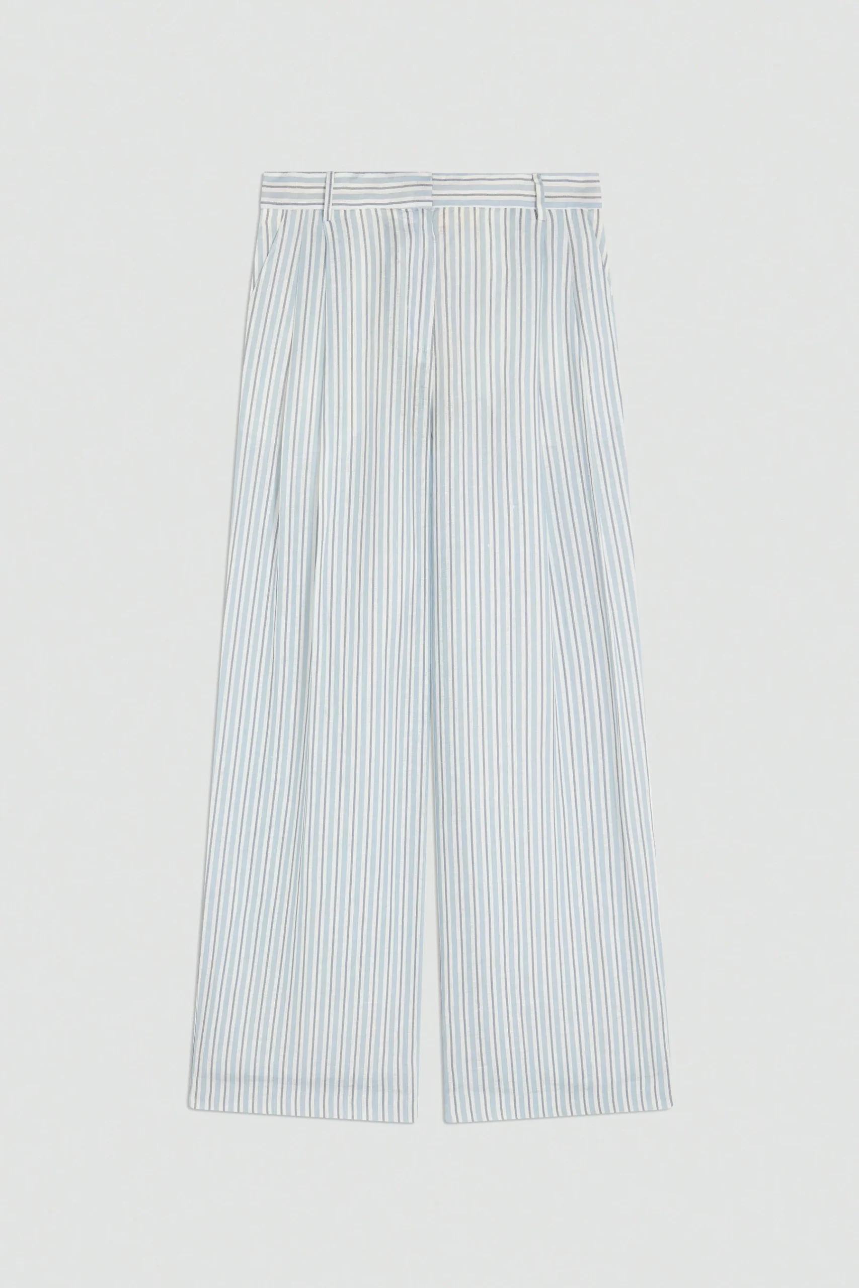 SEMICOUTURE - Pantalon large en lin imprimé – Image 4