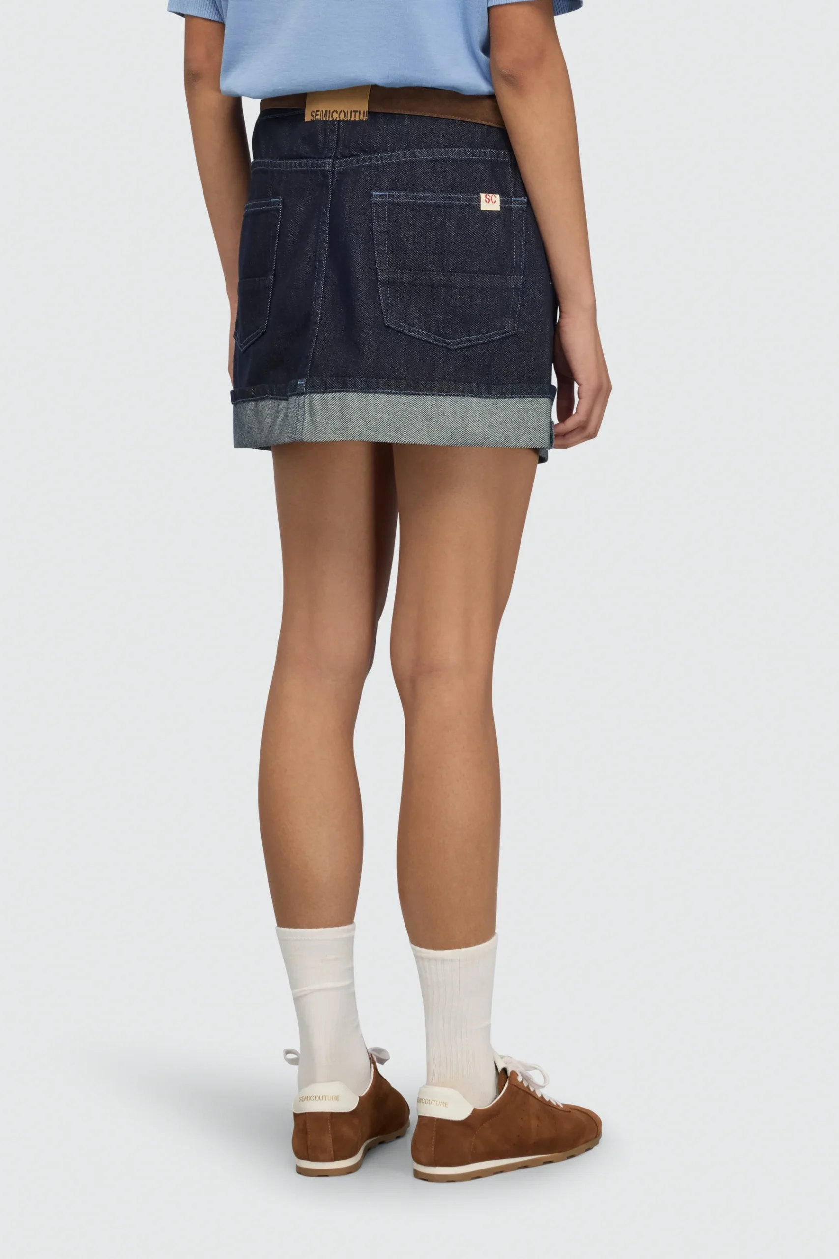 SEMICOUTURE - Mini jupe en tencel – Image 2