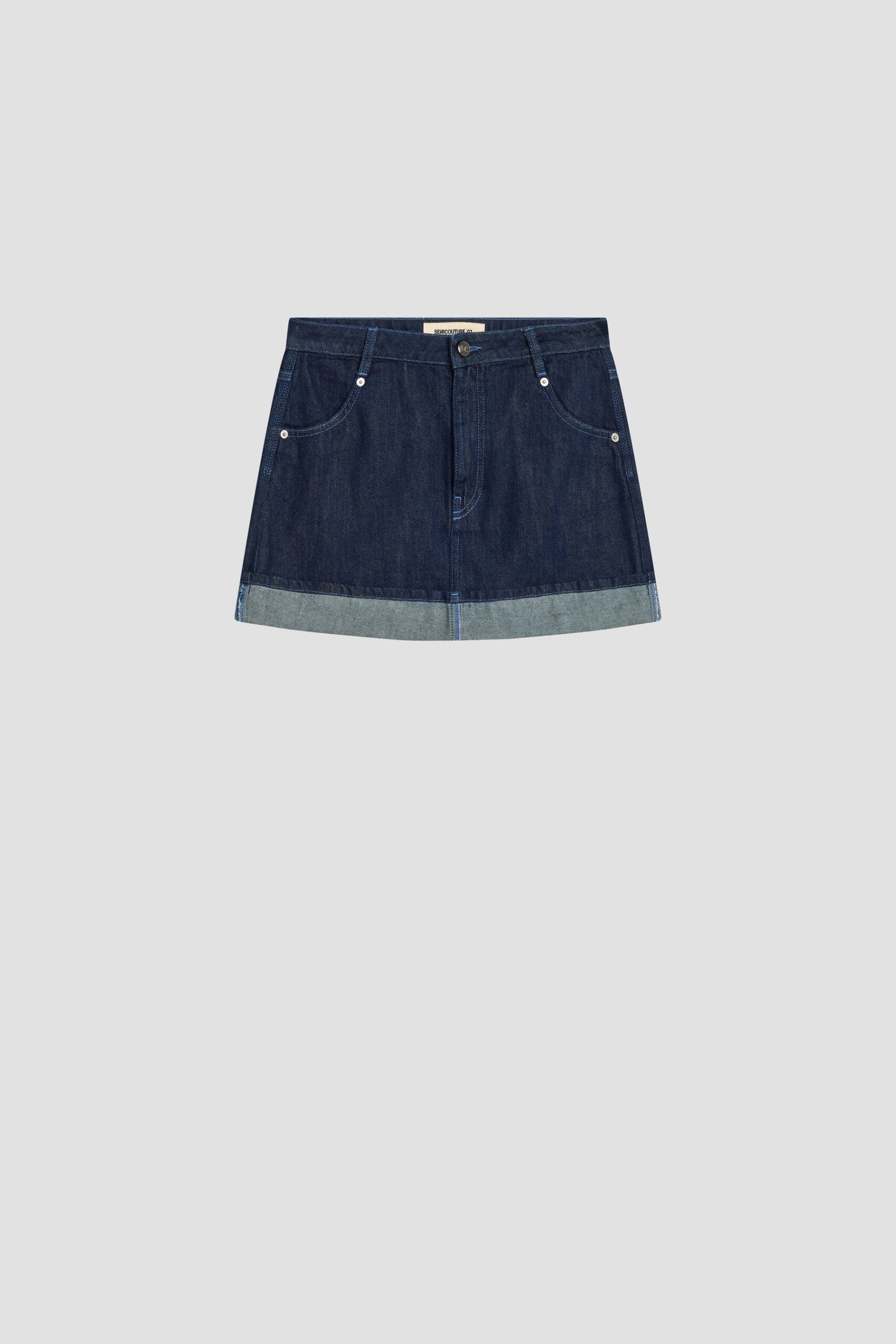 SEMICOUTURE - Mini jupe en tencel – Image 4
