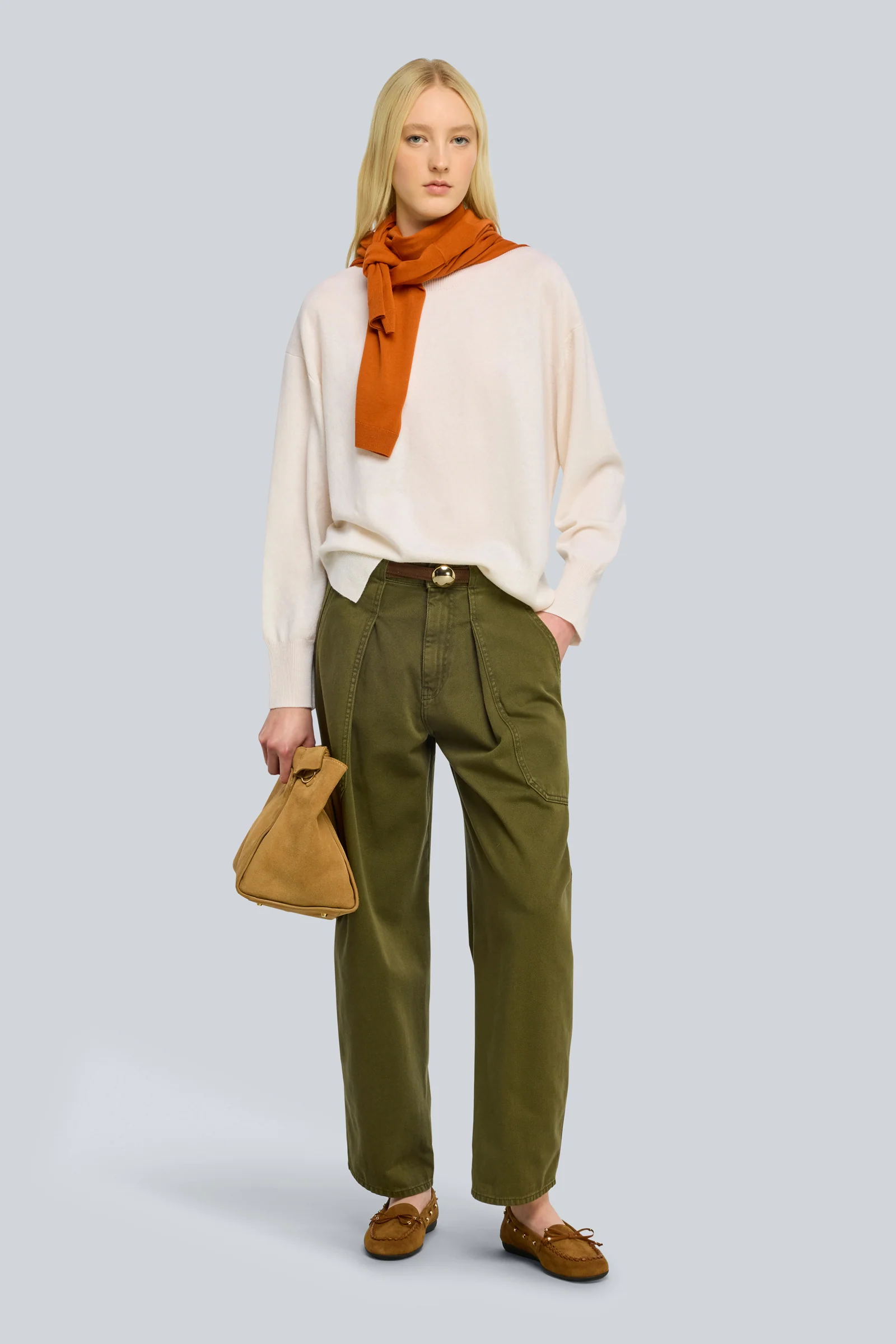 NOUVELLE COLLECTION - Semicouture - Pantalon barrel en coton