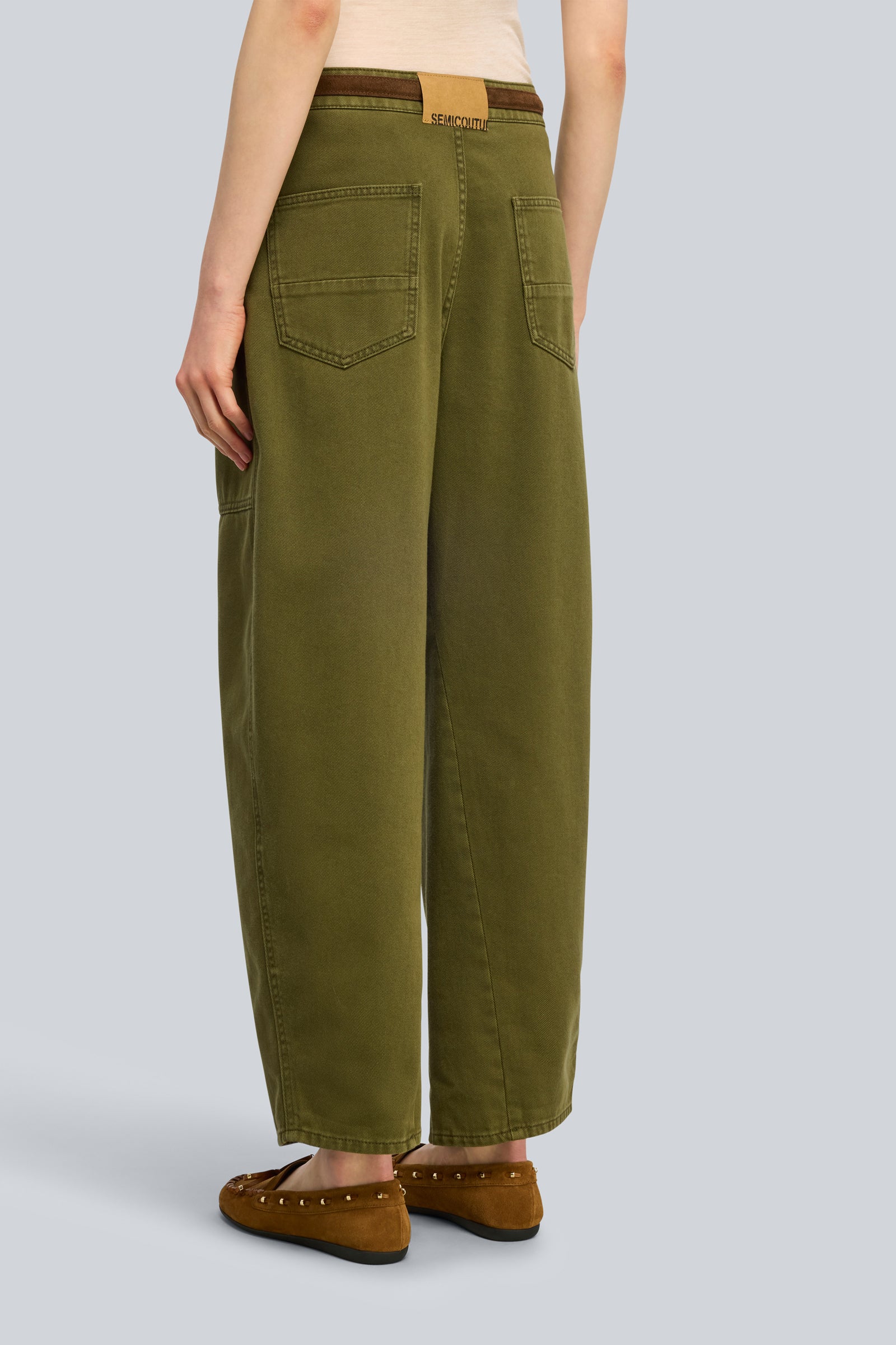 NOUVELLE COLLECTION - Semicouture - Pantalon barrel en coton – Image 3
