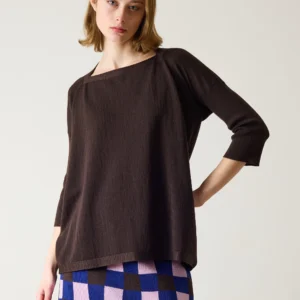 Sartoria Vico - Pull col bateau manches 3/4