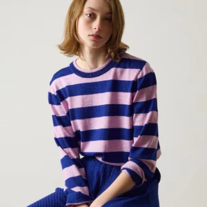 Sartoria Vico - Pull à rayures en laine merinos