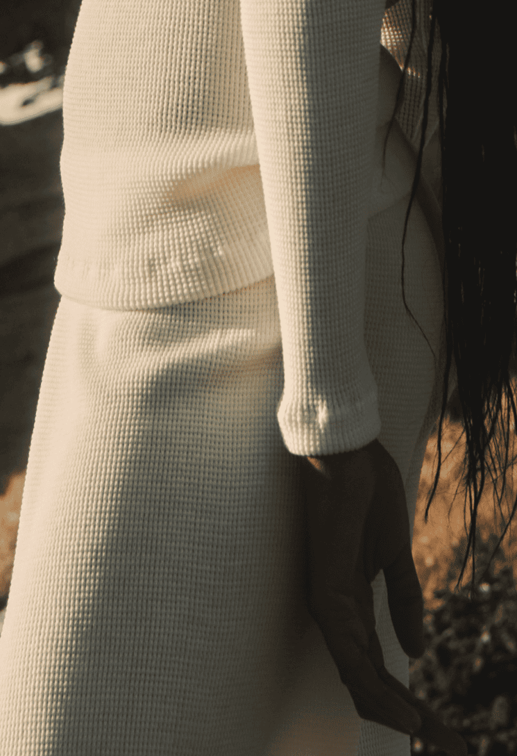Oscalito - Maille col ron effet gauffré laine et soie – Image 2